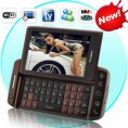 Vivistar 3.6 Inch Quad Band Dual SIM Slider Phone - Brown (WIFI, TV, QWERTY)
