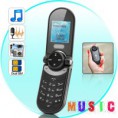 Sonoparva - Super Mini Flip Music Phone (Dual SIM, Worldwide Quadband GSM)