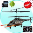 Apache iHelicopter - iPhone/iPad/iPod Touch/Android Phone Controlled RC Helicopter (Night Camouflage)