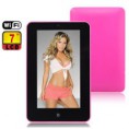 7" Touch Screen TFT LCD Google Android 2.2 (VIA WM8650/800MHz) Tablet PC WiFi/Camera (Support Flash 10.1) - Pink